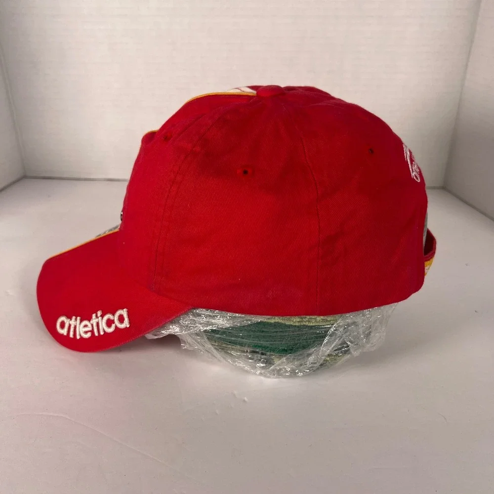 Atletica Red White and Gray Owl Star Logo‎ Baseball Cap Hat